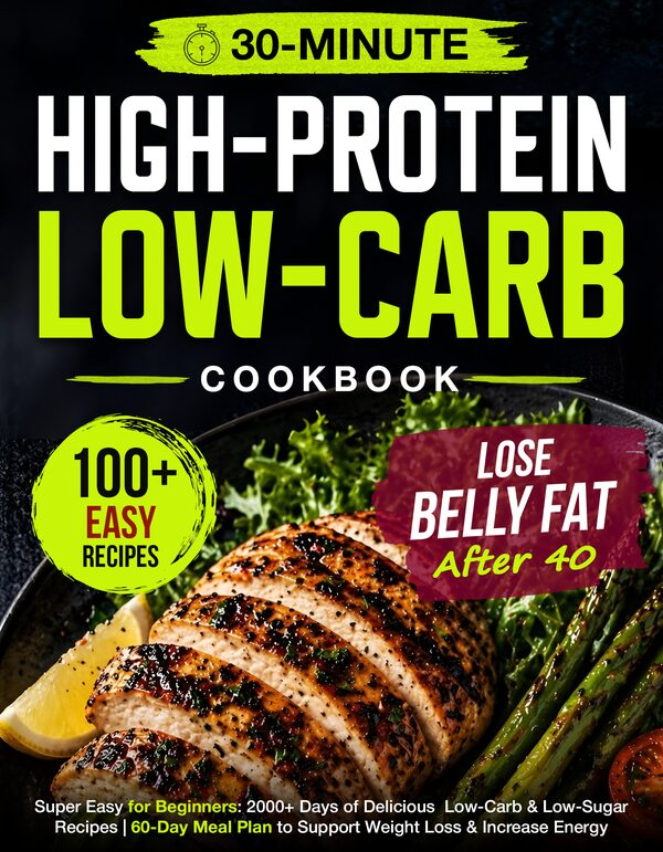 High-Protein Low-Carb Cookbook: Lose Belly Fat After 40