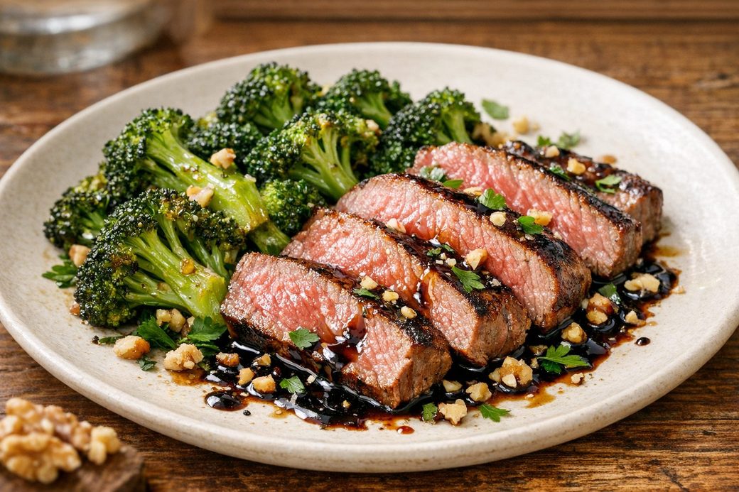 Balsamic Steak & Blistered Broccoli