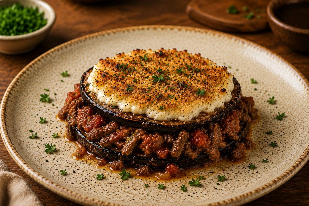 Beef Moussaka Stacks