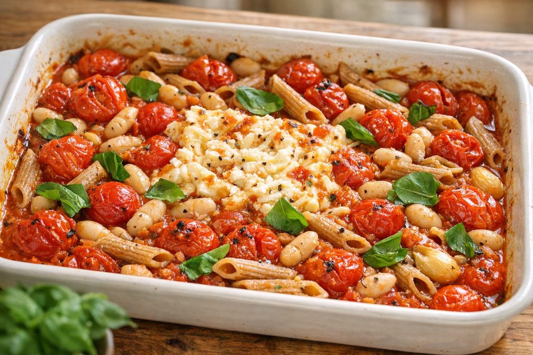 Burst Tomato Pasta with Basil