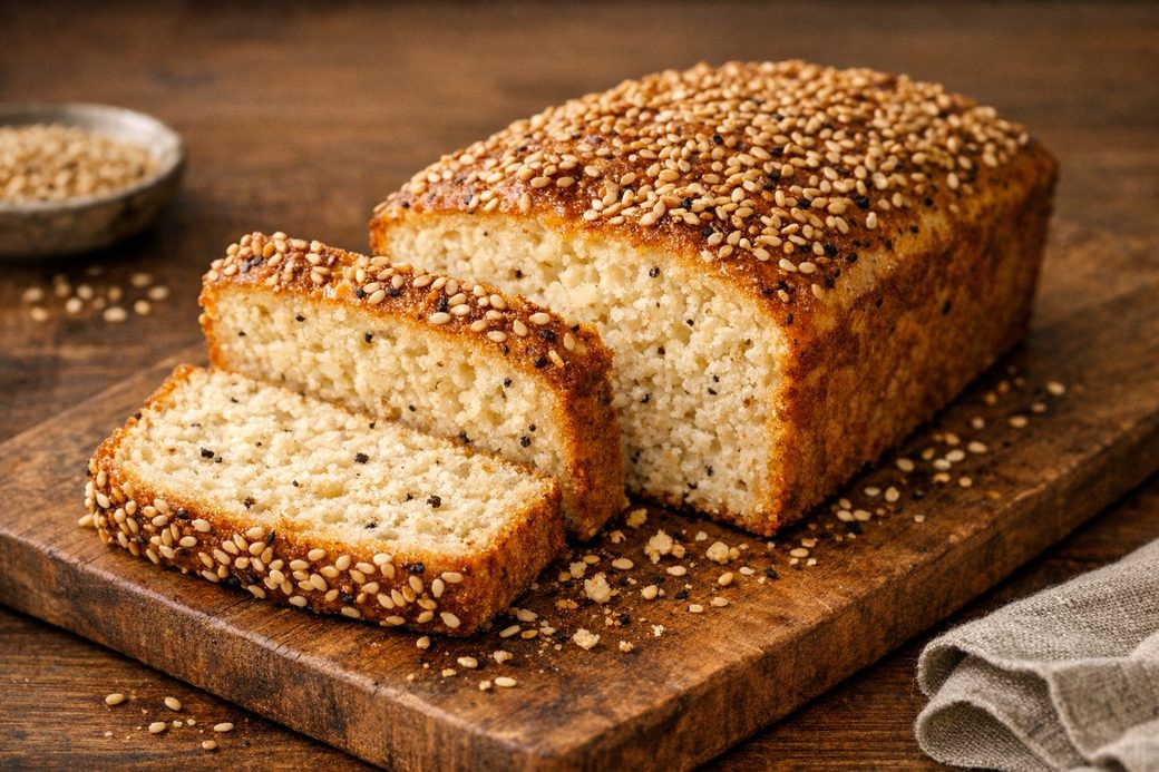 Cottage Cheese Sesame Bread