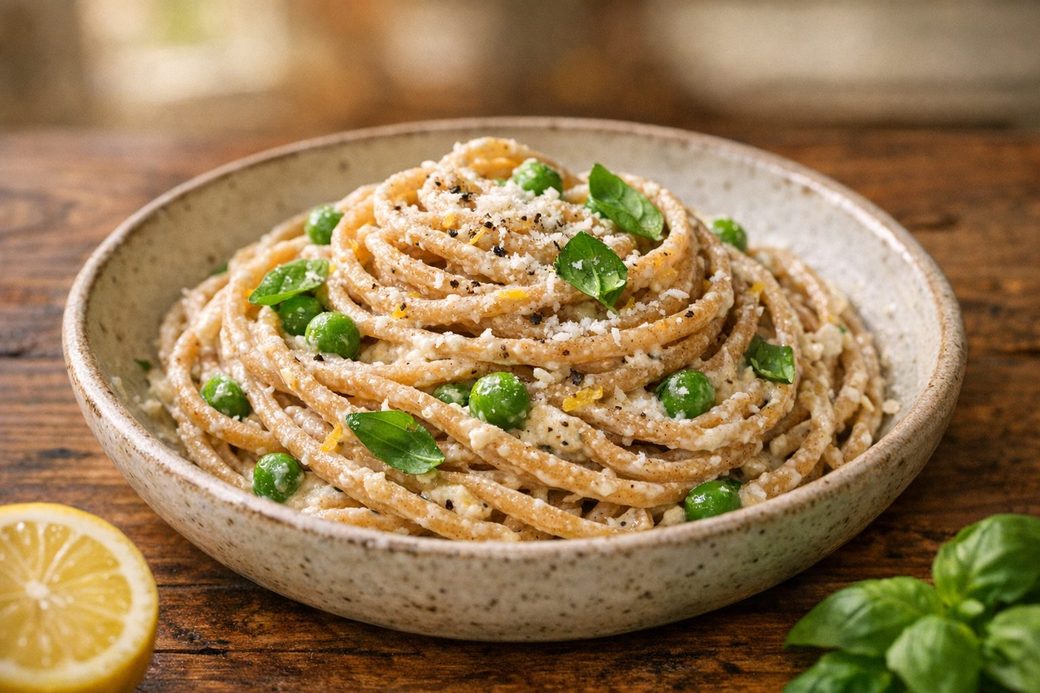 Creamy Lemon & Ricotta Spaghetti