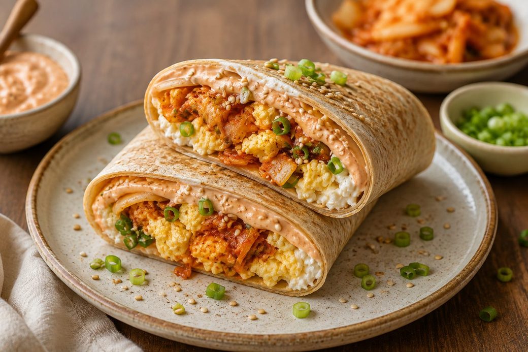 Gochujang Egg & Kimchi Wrap