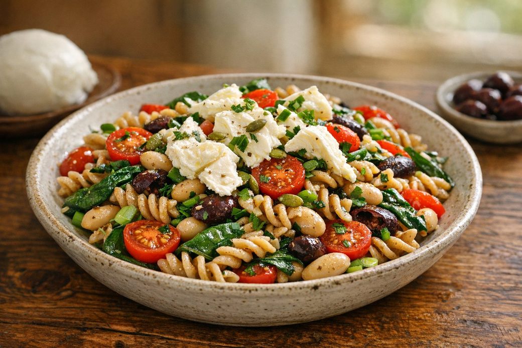Marinated Pasta Salad with Mozzarella