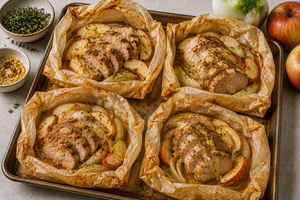Pork & Apple Parcels