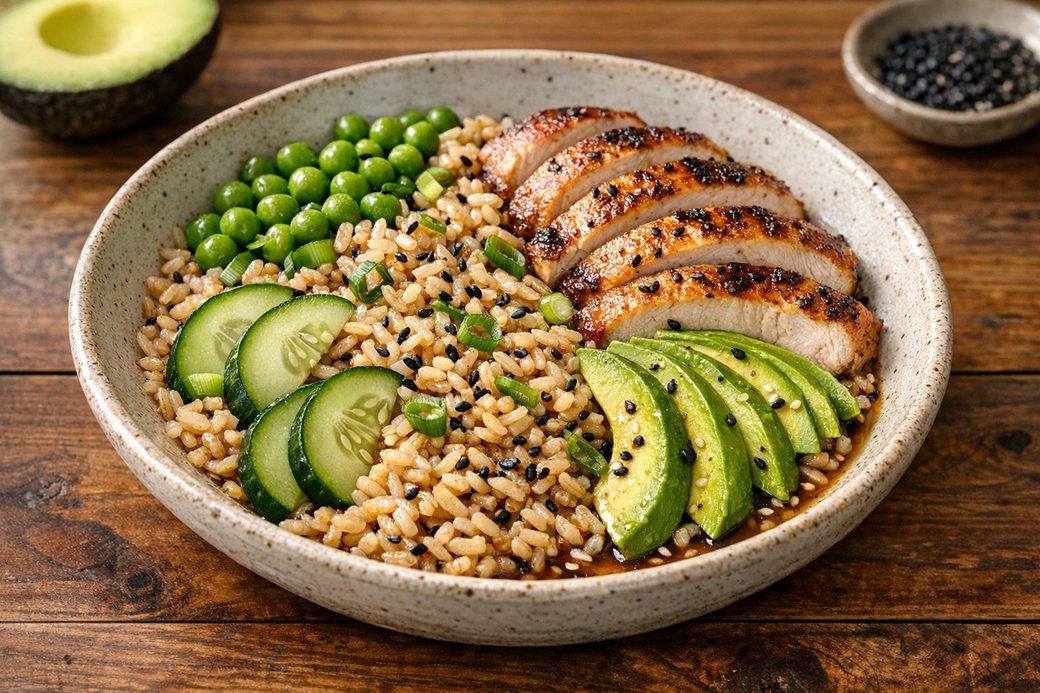 Sesame Turkey & Rice Salad