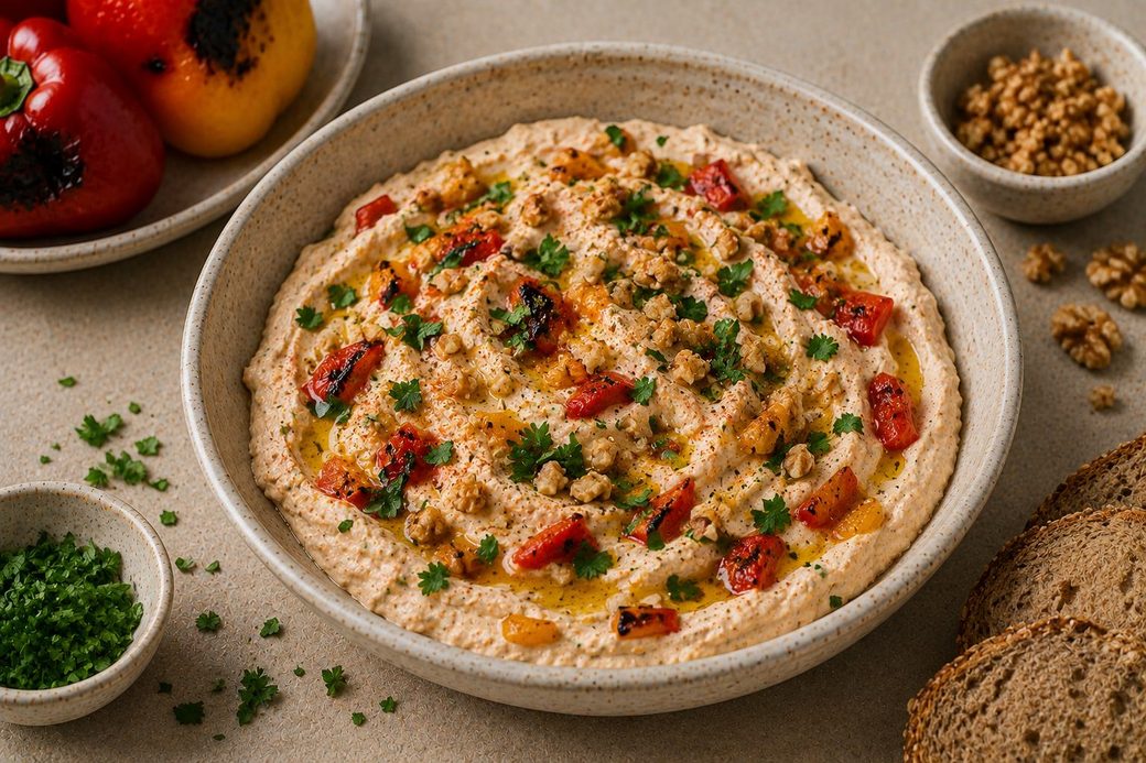 Whipped Cottage Cheese with Charred Peppers